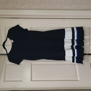 Love..ANY black, white and blue dress cap sleeves size large